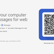 The web interface syncs with your phone, like WhatsApp.